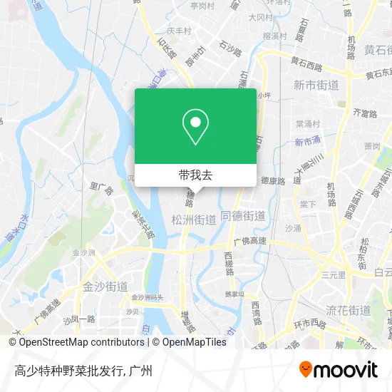 高少特种野菜批发行地图