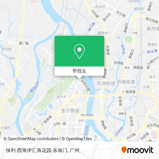 保利·西海岸汇海花园-东南门地图