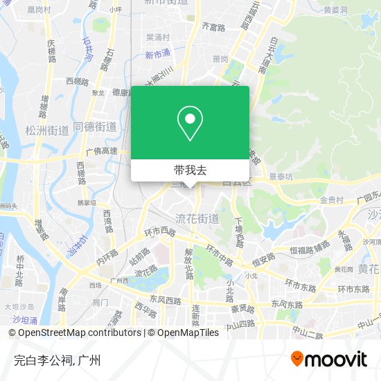 完白李公祠地图