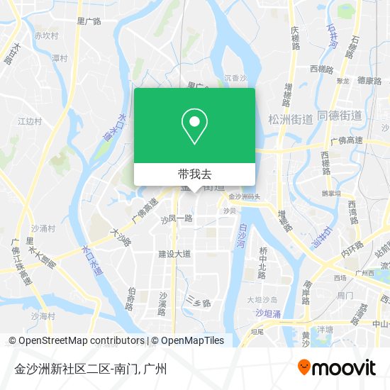 金沙洲新社区二区-南门地图