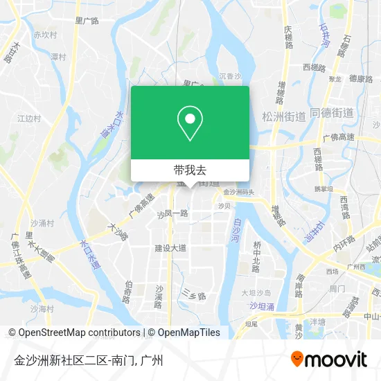 金沙洲新社区二区-南门地图