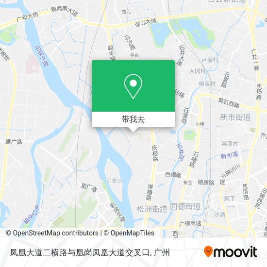 凤凰大道二横路与凰岗凤凰大道交叉口地图