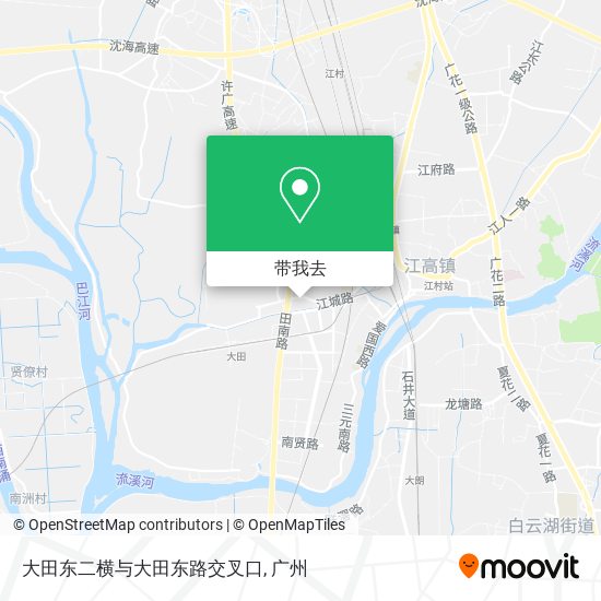 大田东二横与大田东路交叉口地图