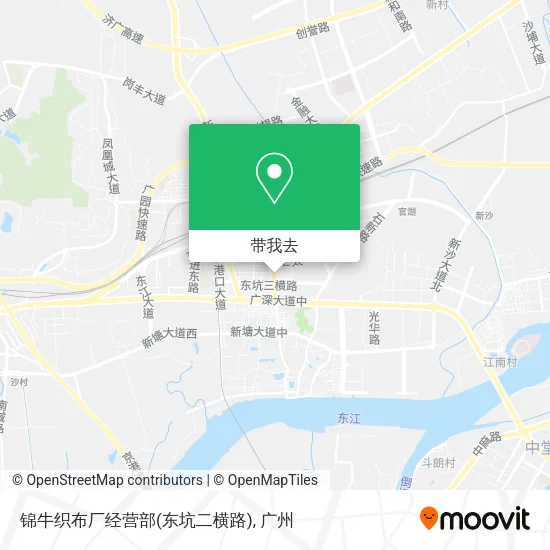 锦牛织布厂经营部(东坑二横路)地图