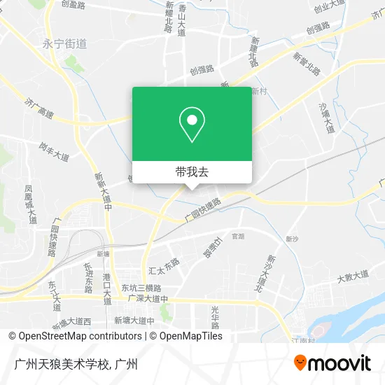 广州天狼美术学校地图