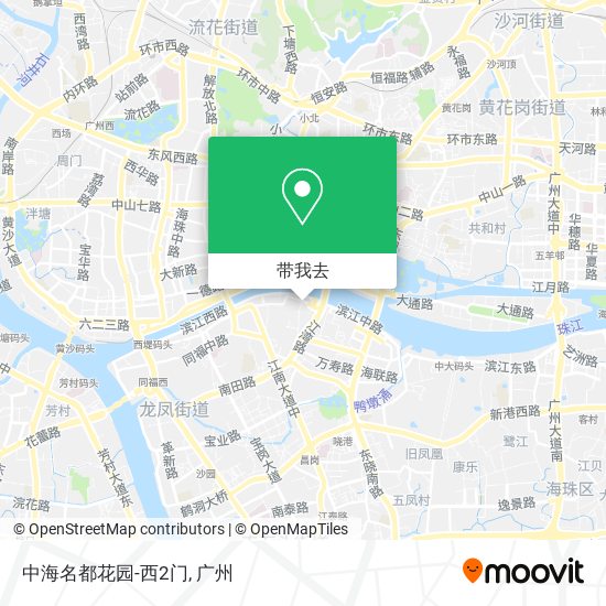 中海名都花园-西2门地图