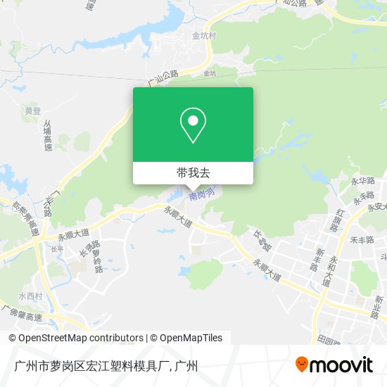 广州市萝岗区宏江塑料模具厂地图