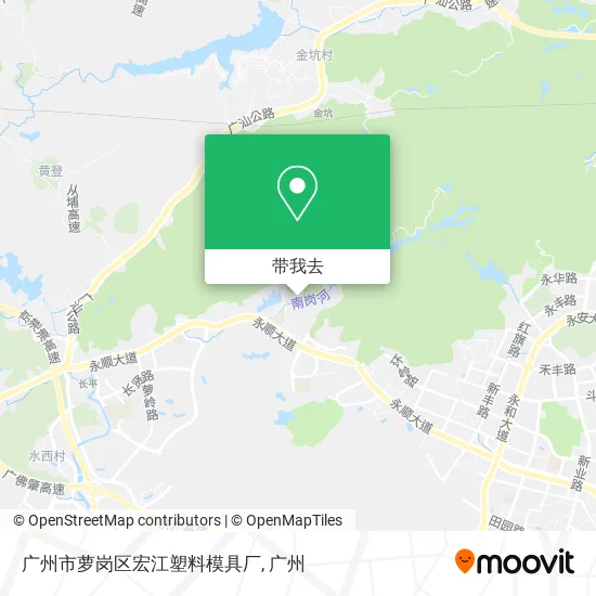 广州市萝岗区宏江塑料模具厂地图