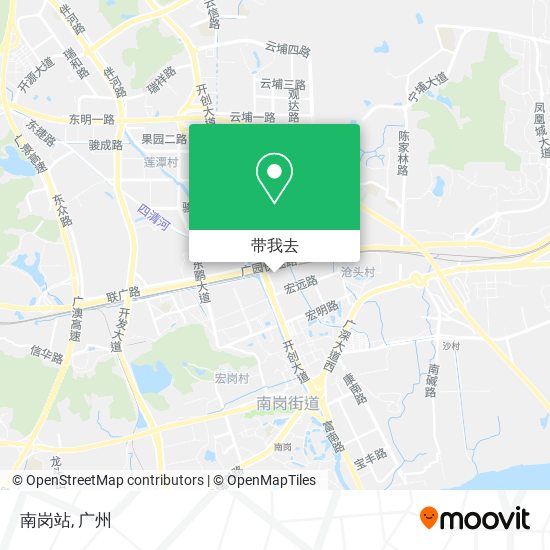 南岗站地图
