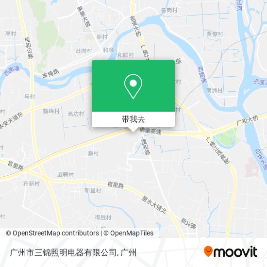 广州市三锦照明电器有限公司地图