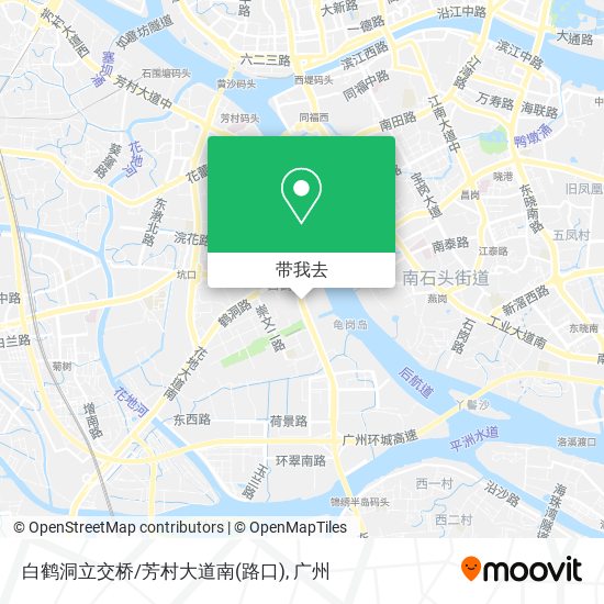 白鹤洞立交桥/芳村大道南(路口)地图