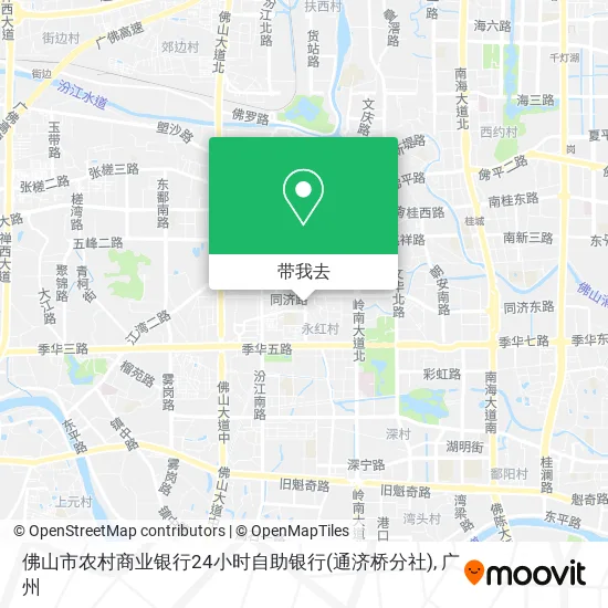 佛山市农村商业银行24小时自助银行(通济桥分社)地图