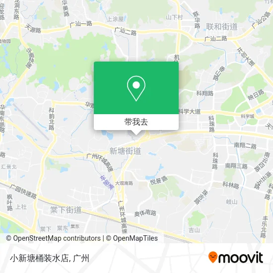 小新塘桶装水店地图