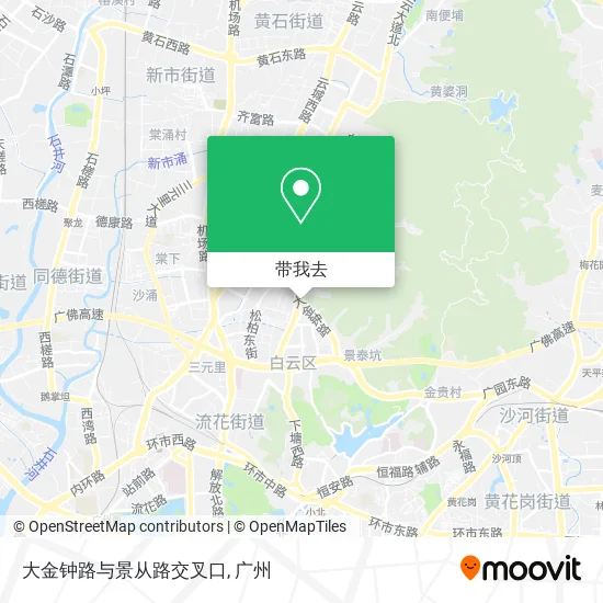 大金钟路与景从路交叉口地图