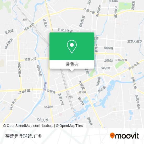 蓓蕾乒乓球馆地图