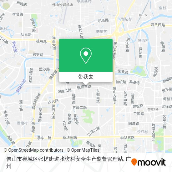 佛山市禅城区张槎街道张槎村安全生产监督管理站地图