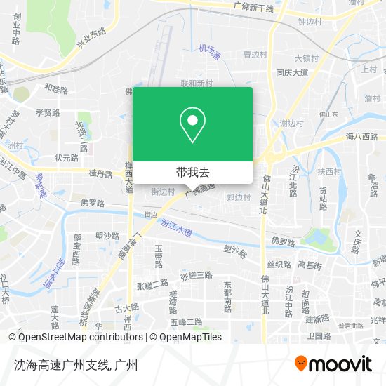 沈海高速广州支线地图