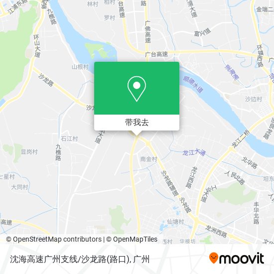 沈海高速广州支线/沙龙路(路口)地图