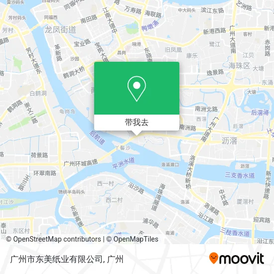广州市东美纸业有限公司地图