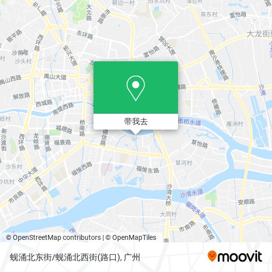蚬涌北东街/蚬涌北西街(路口)地图
