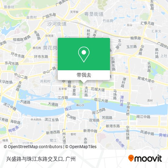 兴盛路与珠江东路交叉口地图