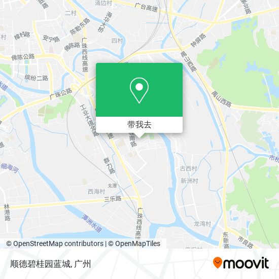 顺德碧桂园蓝城地图