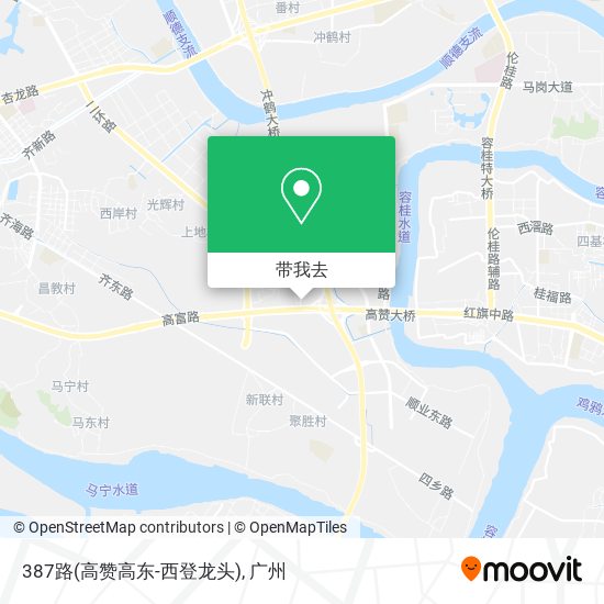 387路(高赞高东-西登龙头)地图