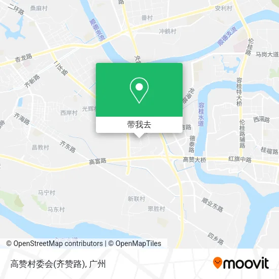 高赞村委会(齐赞路)地图