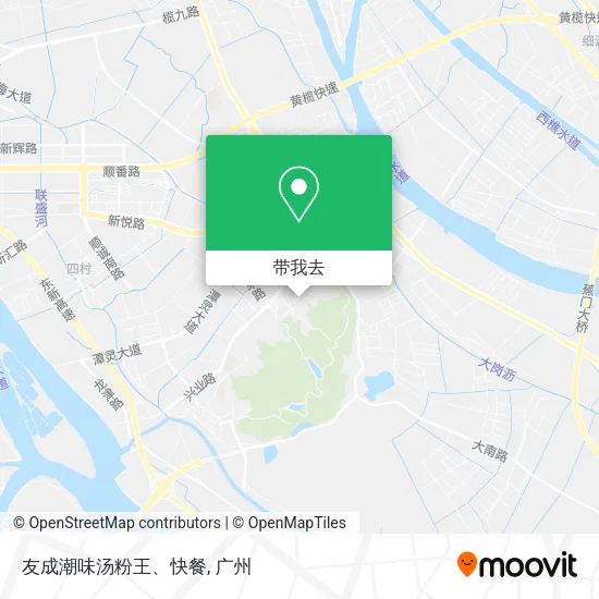 友成潮味汤粉王、快餐地图