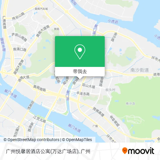 广州悦馨居酒店公寓(万达广场店)地图