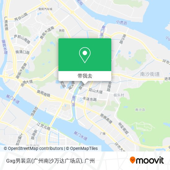 Gxg男装店(广州南沙万达广场店)地图