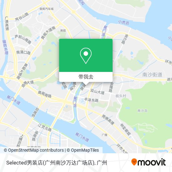 Selected男装店(广州南沙万达广场店)地图