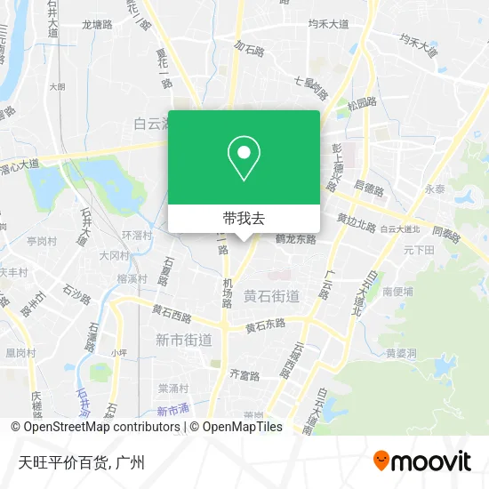 天旺平价百货地图