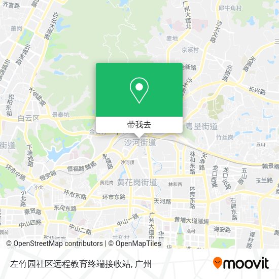 左竹园社区远程教育终端接收站地图