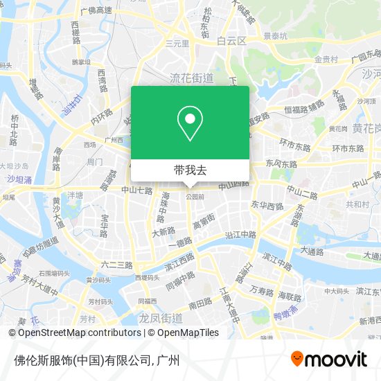 佛伦斯服饰(中国)有限公司地图