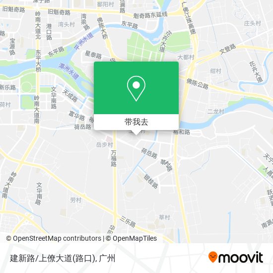 建新路/上僚大道(路口)地图