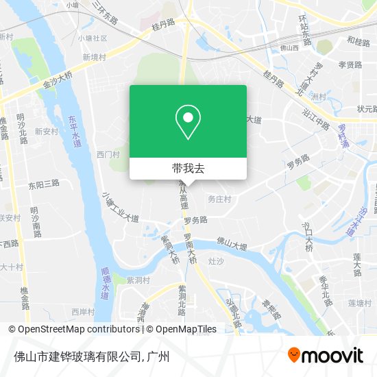 佛山市建铧玻璃有限公司地图