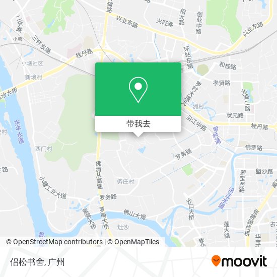 侣松书舍地图