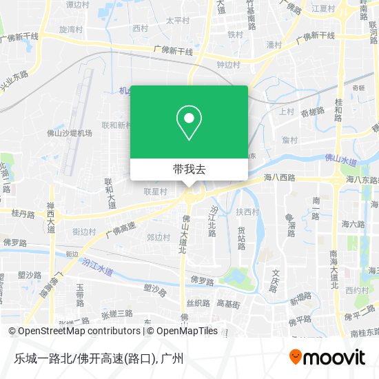 乐城一路北/佛开高速(路口)地图