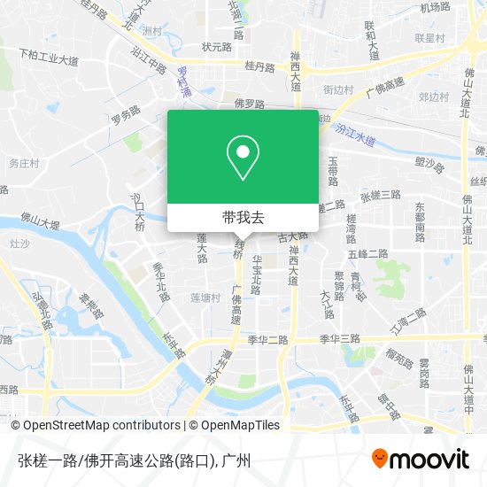 张槎一路/佛开高速公路(路口)地图