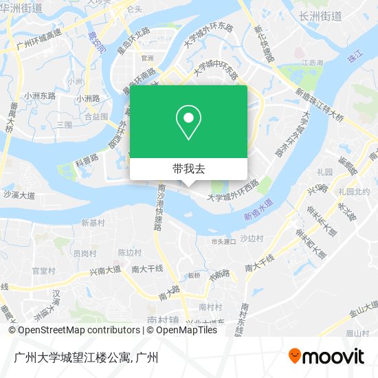 广州大学城望江楼公寓地图