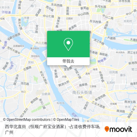西华北直街（恒顺广府宝业酒家）-占道收费停车场地图