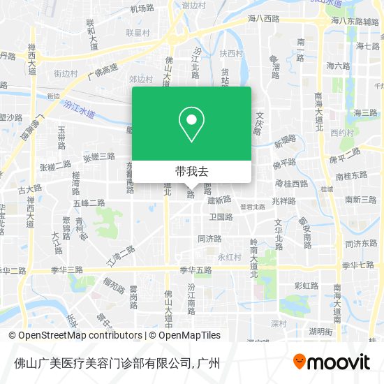佛山广美医疗美容门诊部有限公司地图