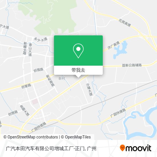 广汽本田汽车有限公司增城工厂-正门地图