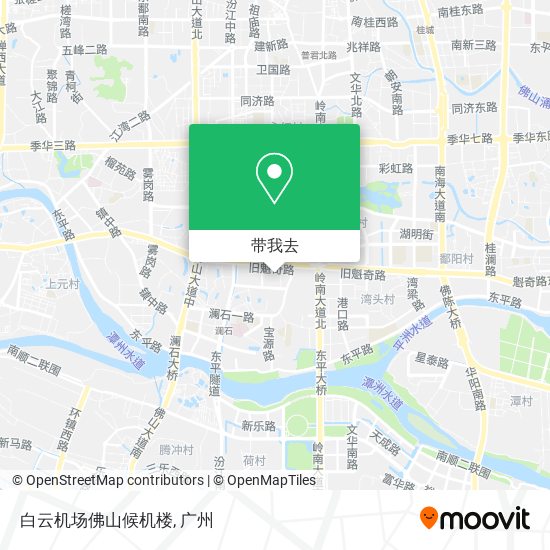 白云机场佛山候机楼地图