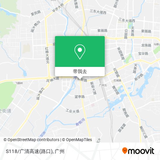 S118/广清高速(路口)地图