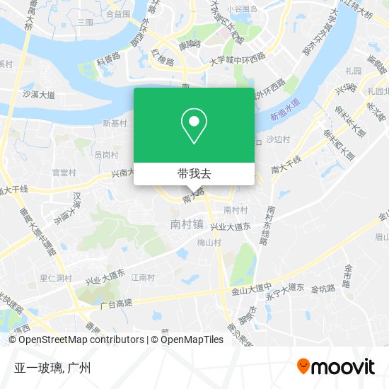 亚一玻璃地图
