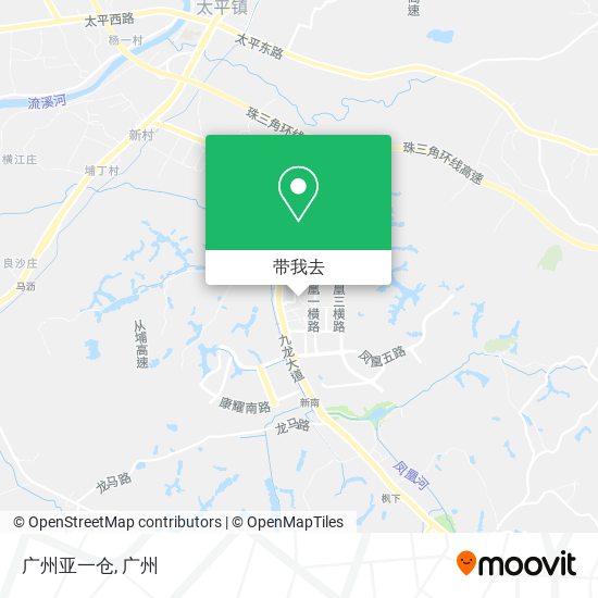 广州亚一仓地图