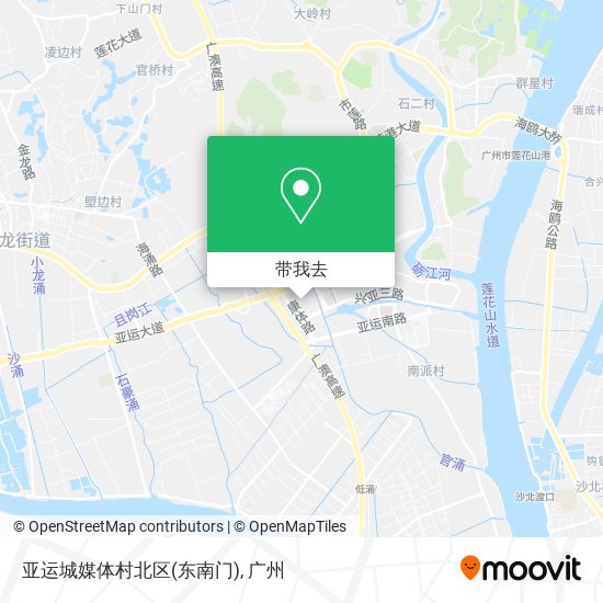 亚运城媒体村北区(东南门)地图