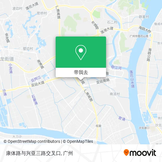 康体路与兴亚三路交叉口地图